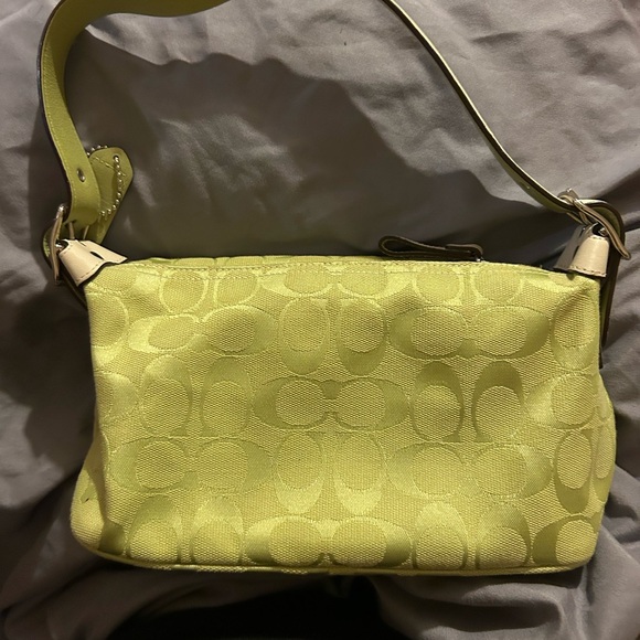 Coach Vintage Y2K F06044 Lime Green Baguette/Bag - Picture 3 of 9